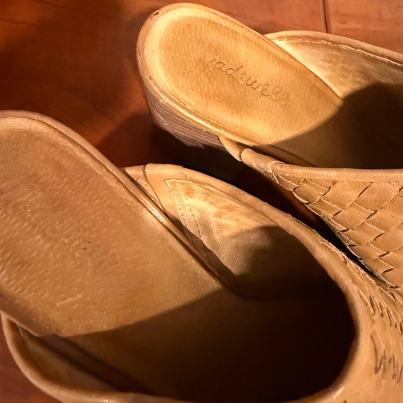 Madewell woven leather mules size 9.5 - Picture 2 of 8